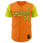 Bay Custom Jersey Authentieke Bad Neon Revzzz Oranje Idee Baseball 3D Geel-Zwart Bay Custom Jersey Authentieke Bad Neon Revzzz Oranje Idee Baseball 3D Geel-Zwart