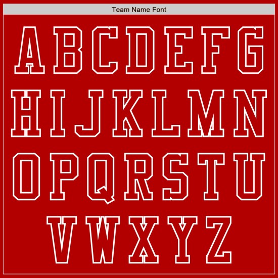Wit honkbalshirt op maat, authentiek rood Wit honkbalshirt op maat, authentiek rood