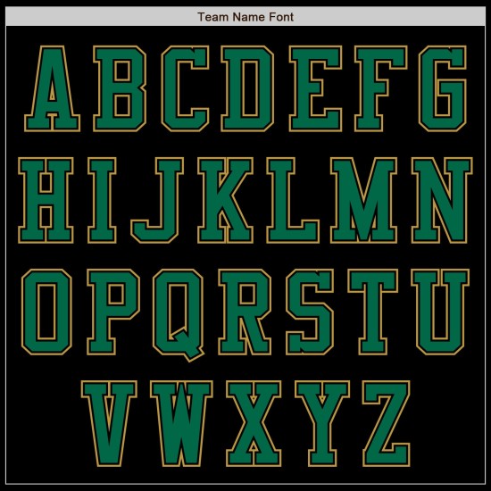 Baseball Custom Kelly Black Jersey Authentiek Goud Groen-Oud Baseball Custom Kelly Black Jersey Authentiek Goud Groen-Oud