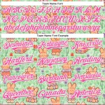 Honkbal Groen Roze-Wit Authentiek Jersey Aangepaste Lente Emi Bee 3D Konijntjes Honkbal Groen Roze-Wit Authentiek Jersey Aangepaste Lente Emi Bee 3D Konijntjes