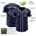 Jersey Baseball Navy Custom Wit Authentiek Jersey Baseball Navy Custom Wit Authentiek