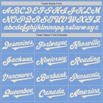 Lichte aangepaste jersey-toon crème honkbal twee authentieke blauwe Lichte aangepaste jersey-toon crème honkbal twee authentieke blauwe