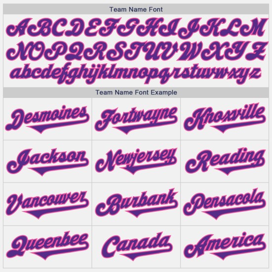 Witte toon paars-roze twee honkbal authentieke trui op maat Witte toon paars-roze twee honkbal authentieke trui op maat