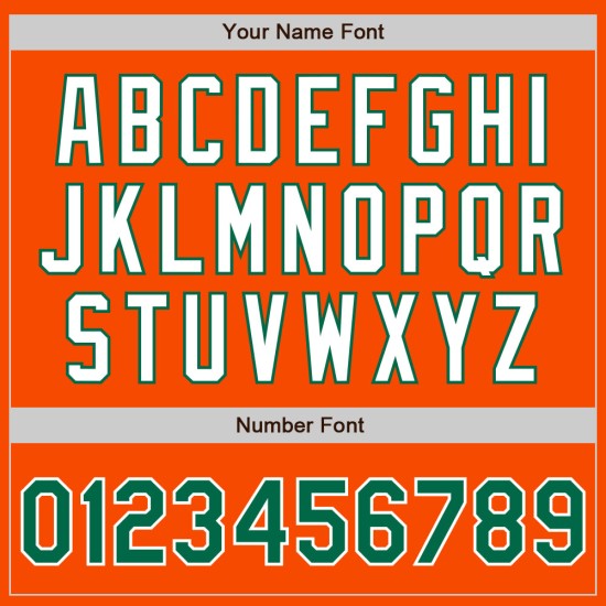 Kelly Tone Baseball Oranje Groen-Wit Jersey Authentieke Twee Aangepaste Kelly Tone Baseball Oranje Groen-Wit Jersey Authentieke Twee Aangepaste