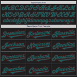 Jersey Authentic Custom Tone Two Teal-Red Baseball Black Jersey Authentic Custom Tone Two Teal-Red Baseball Black