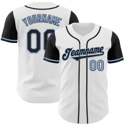 Tone White Jersey Black-Light Two Baseball Authentic Blue Custom Tone White Jersey Black-Light Two Baseball Authentic Blue Custom