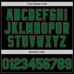 Baseball Custom Kelly Black Jersey Authentiek Goud Groen-Oud Baseball Custom Kelly Black Jersey Authentiek Goud Groen-Oud