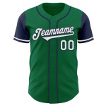 Wit-marineblauw Jersey Tone Authentic Custom Kelly Baseball Green Two Wit-marineblauw Jersey Tone Authentic Custom Kelly Baseball Green Two