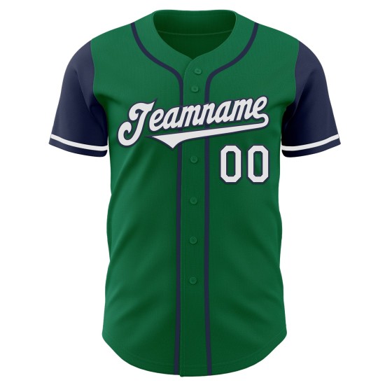 Wit-marineblauw Jersey Tone Authentic Custom Kelly Baseball Green Two Wit-marineblauw Jersey Tone Authentic Custom Kelly Baseball Green Two