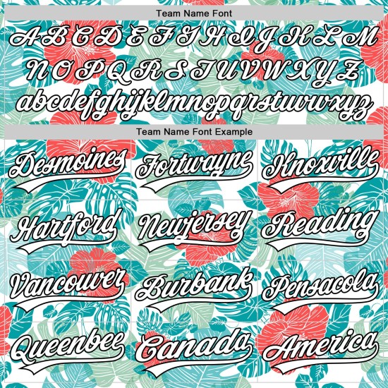 Authentieke Jungle Custom 3D Tropische Witte Bloemen Zwarte En Bladeren Hawaii Jersey Honkbal Authentieke Jungle Custom 3D Tropische Witte Bloemen Zwarte En Bladeren Hawaii Jersey Honkbal