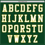 Authentieke Baseball Jersey Custom Groen Wit-Geel Authentieke Baseball Jersey Custom Groen Wit-Geel