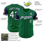 Wit-marineblauw Jersey Tone Authentic Custom Kelly Baseball Green Two Wit-marineblauw Jersey Tone Authentic Custom Kelly Baseball Green Two