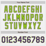 Baseball Tone Authentic Jersey Paars-Neon Custom Two Wit Groen Baseball Tone Authentic Jersey Paars-Neon Custom Two Wit Groen