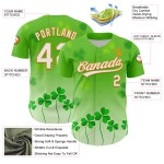 Jersey Day Baseball Shamrock Custom Orange Patrick's St. 3D Authentiek Groen Wit-Bay Jersey Day Baseball Shamrock Custom Orange Patrick's St. 3D Authentiek Groen Wit-Bay