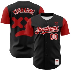 Revzzz Rood-Wit Baseball Da Revzzz Jersey Authentieke Custom Zwarte 3D Revzzz Rood-Wit Baseball Da Revzzz Jersey Authentieke Custom Zwarte 3D