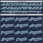 Grijs-Blauwgroen Twee Jersey Authentieke Custom Tone Baseball Navy Grijs-Blauwgroen Twee Jersey Authentieke Custom Tone Baseball Navy