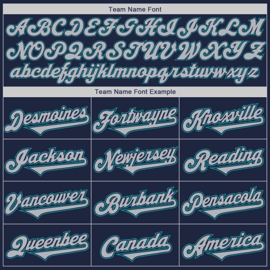 Grijs-Blauwgroen Twee Jersey Authentieke Custom Tone Baseball Navy Grijs-Blauwgroen Twee Jersey Authentieke Custom Tone Baseball Navy