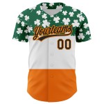 St. Shamrock Jersey Authentieke 3D Dag Honkbal Oranje Patrick's Groen Aangepast Kelly Zwart-Bay St. Shamrock Jersey Authentieke 3D Dag Honkbal Oranje Patrick's Groen Aangepast Kelly Zwart-Bay