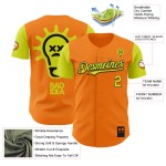 Bay Custom Jersey Authentieke Bad Neon Revzzz Oranje Idee Baseball 3D Geel-Zwart Bay Custom Jersey Authentieke Bad Neon Revzzz Oranje Idee Baseball 3D Geel-Zwart