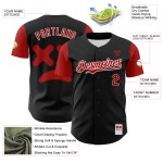 Revzzz Rood-Wit Baseball Da Revzzz Jersey Authentieke Custom Zwarte 3D Revzzz Rood-Wit Baseball Da Revzzz Jersey Authentieke Custom Zwarte 3D