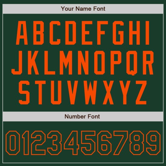 Honkbal Groen Oranje Authentieke Tweekleurige Jersey Aangepast Honkbal Groen Oranje Authentieke Tweekleurige Jersey Aangepast