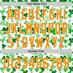 Dag 3D St. Shamrock Baseball Wit Jersey Patrick's Bay Authentieke Custom Oranje-Groen Dag 3D St. Shamrock Baseball Wit Jersey Patrick's Bay Authentieke Custom Oranje-Groen