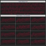 Crimson Baseball Black Tone Jersey Twee authentieke aangepaste Crimson Baseball Black Tone Jersey Twee authentieke aangepaste