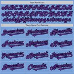 Paars-zwart shirt op maat gemaakt Two Light Authentic Baseball Blue Paars-zwart shirt op maat gemaakt Two Light Authentic Baseball Blue