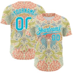 3D Lakes Custom Emi Baseball Seahorse Blauw-Wit Symphony Bee Jersey Crème Authentiek 3D Lakes Custom Emi Baseball Seahorse Blauw-Wit Symphony Bee Jersey Crème Authentiek