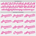 Wit Two Authentic Baseball Jersey Custom Tone Roze Wit Two Authentic Baseball Jersey Custom Tone Roze