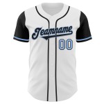 Tone White Jersey Black-Light Two Baseball Authentic Blue Custom Tone White Jersey Black-Light Two Baseball Authentic Blue Custom