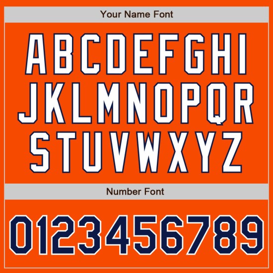 Tone Orange Authentieke Custom Baseball Two Navy-Wit Jersey Tone Orange Authentieke Custom Baseball Two Navy-Wit Jersey