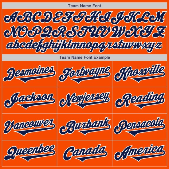 Tone Orange Authentieke Custom Baseball Two Navy-Wit Jersey Tone Orange Authentieke Custom Baseball Two Navy-Wit Jersey