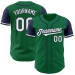 Wit-marineblauw Jersey Tone Authentic Custom Kelly Baseball Green Two Wit-marineblauw Jersey Tone Authentic Custom Kelly Baseball Green Two