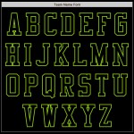 Jersey Baseball Groen Authentiek Zwart Neon Aangepast Jersey Baseball Groen Authentiek Zwart Neon Aangepast