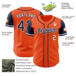 Tone Orange Authentieke Custom Baseball Two Navy-Wit Jersey Tone Orange Authentieke Custom Baseball Two Navy-Wit Jersey