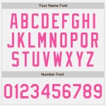 Wit Two Authentic Baseball Jersey Custom Tone Roze Wit Two Authentic Baseball Jersey Custom Tone Roze