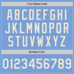 Lichte aangepaste jersey-toon crème honkbal twee authentieke blauwe Lichte aangepaste jersey-toon crème honkbal twee authentieke blauwe