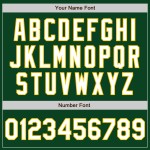Authentieke Baseball Jersey Custom Groen Wit-Geel Authentieke Baseball Jersey Custom Groen Wit-Geel