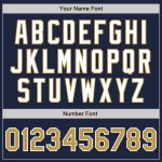 Marineblauwe Jersey Tone Authentic Two Baseball Custom Oud Goud-Wit Marineblauwe Jersey Tone Authentic Two Baseball Custom Oud Goud-Wit