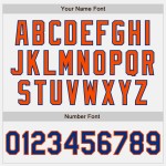 Custom Royal-Orange Tone Jersey Authentic Two Baseball White Custom Royal-Orange Tone Jersey Authentic Two Baseball White