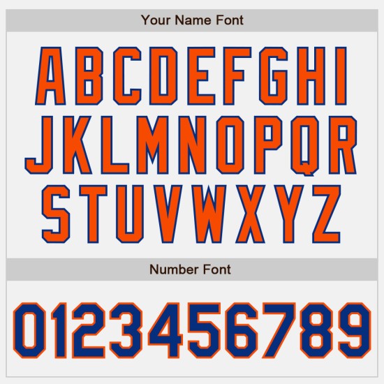 Custom Royal-Orange Tone Jersey Authentic Two Baseball White Custom Royal-Orange Tone Jersey Authentic Two Baseball White