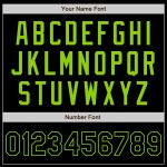 Jersey Baseball Groen Authentiek Zwart Neon Aangepast Jersey Baseball Groen Authentiek Zwart Neon Aangepast