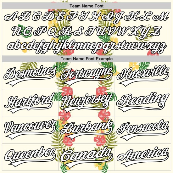 Witte Jersey Bladeren 3D Tropisch Zwart En Aangepaste Bloem Hawaii Honkbal Authentiek Witte Jersey Bladeren 3D Tropisch Zwart En Aangepaste Bloem Hawaii Honkbal Authentiek