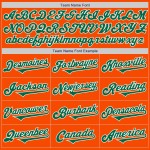 Kelly Tone Baseball Oranje Groen-Wit Jersey Authentieke Twee Aangepaste Kelly Tone Baseball Oranje Groen-Wit Jersey Authentieke Twee Aangepaste
